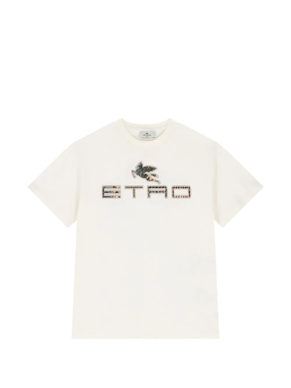 ETRO KIDS 페가소 패치 코튼 티셔츠