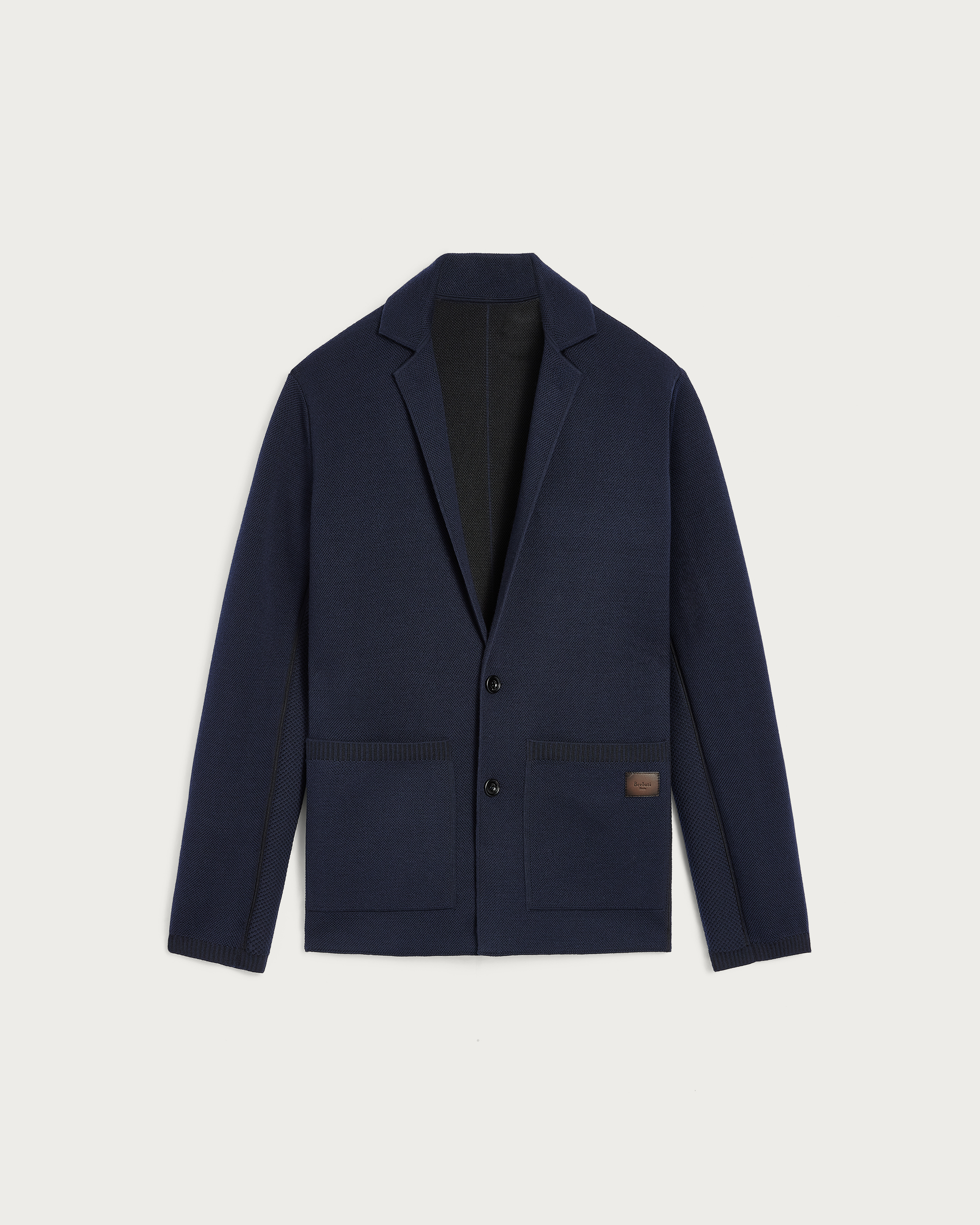 BERLUTI 레더 디테일 자켓