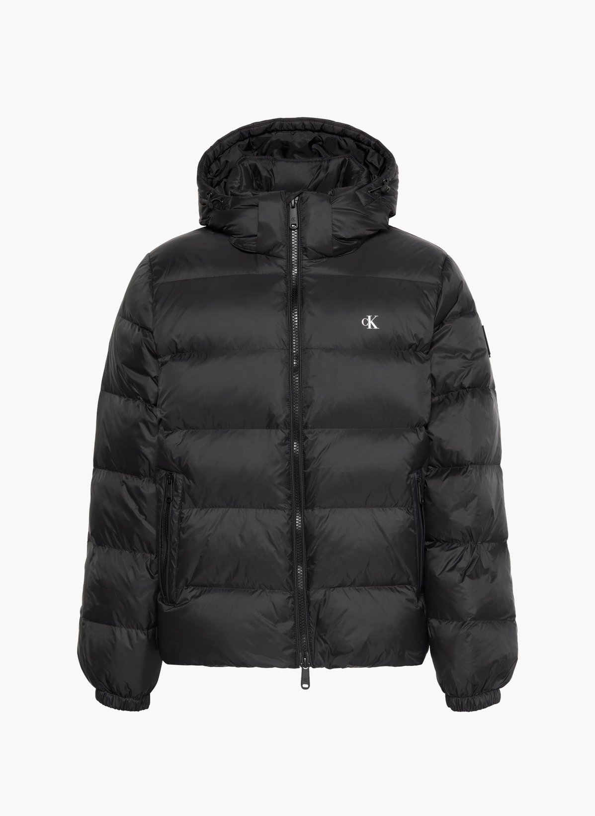 CALVIN KLEIN 탈부착 후드 다운 자켓