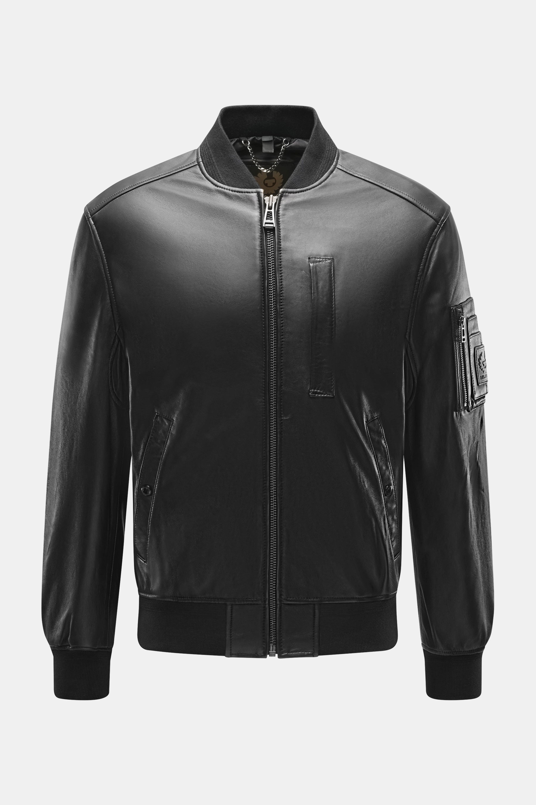 BELSTAFF 마커 자켓 가죽 블루종