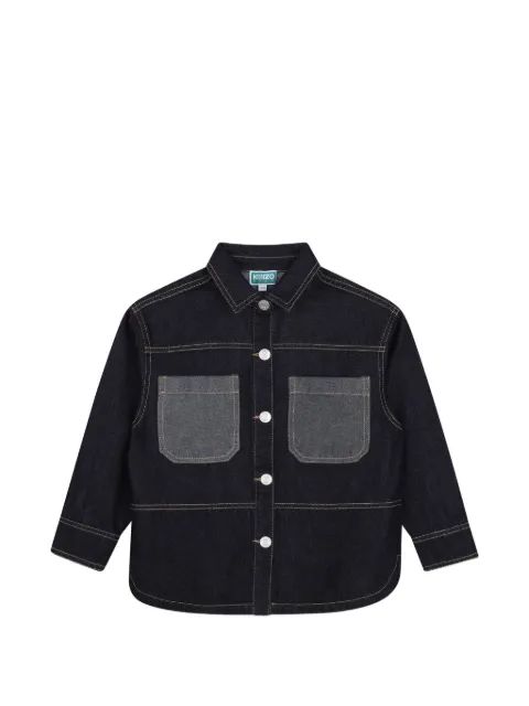 Kenzo Kids 패치 포켓 데님 셔츠