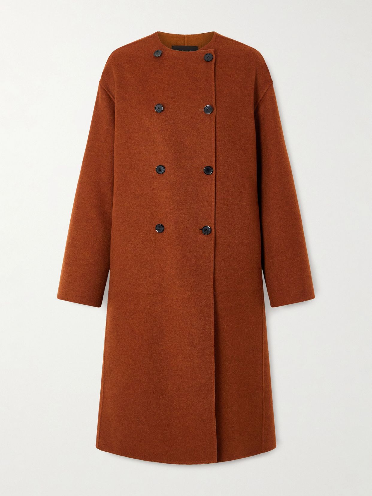 LOROPIANA 보리스 더블브레스트 캐시미어 코트