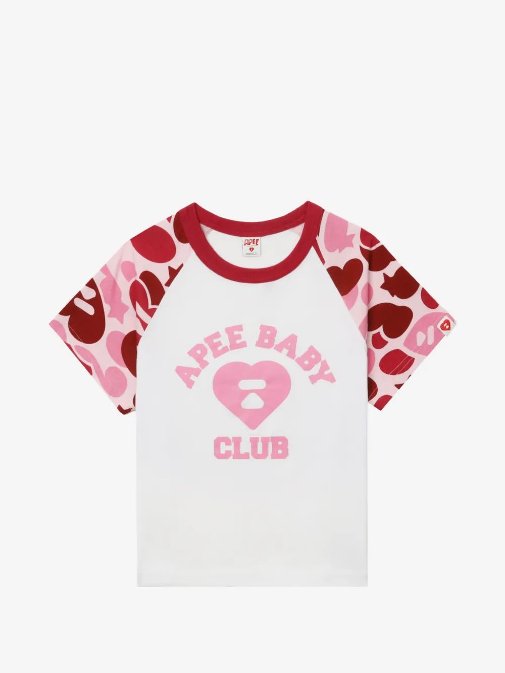 AAPE by A Bathing Ape 로고 프린트 래글런 티셔츠