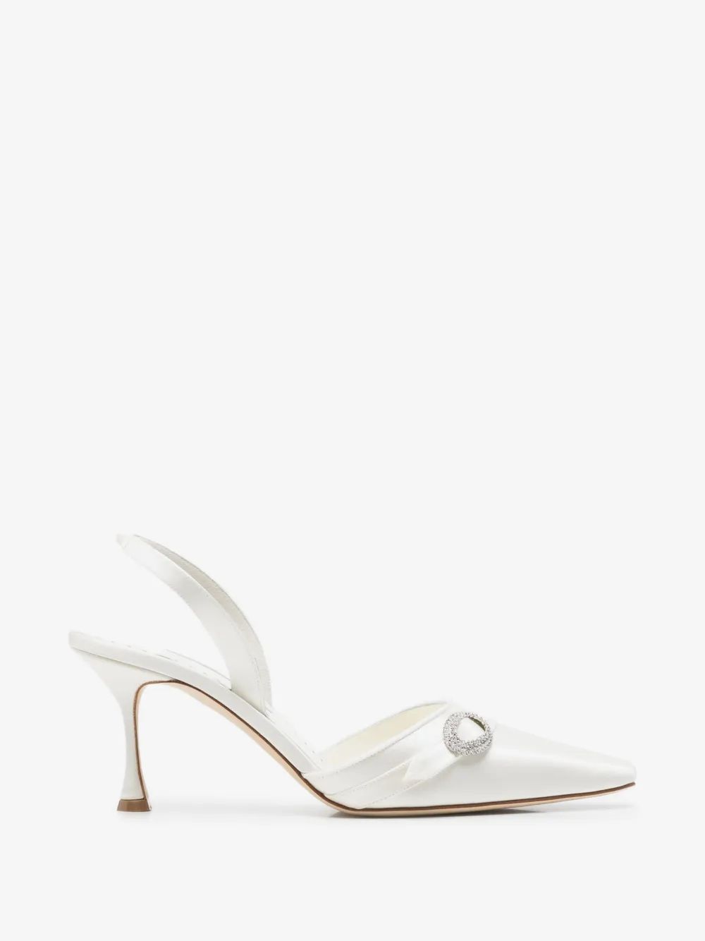 Manolo Blahnik 크리스탈 장식 슬링백 펌프스