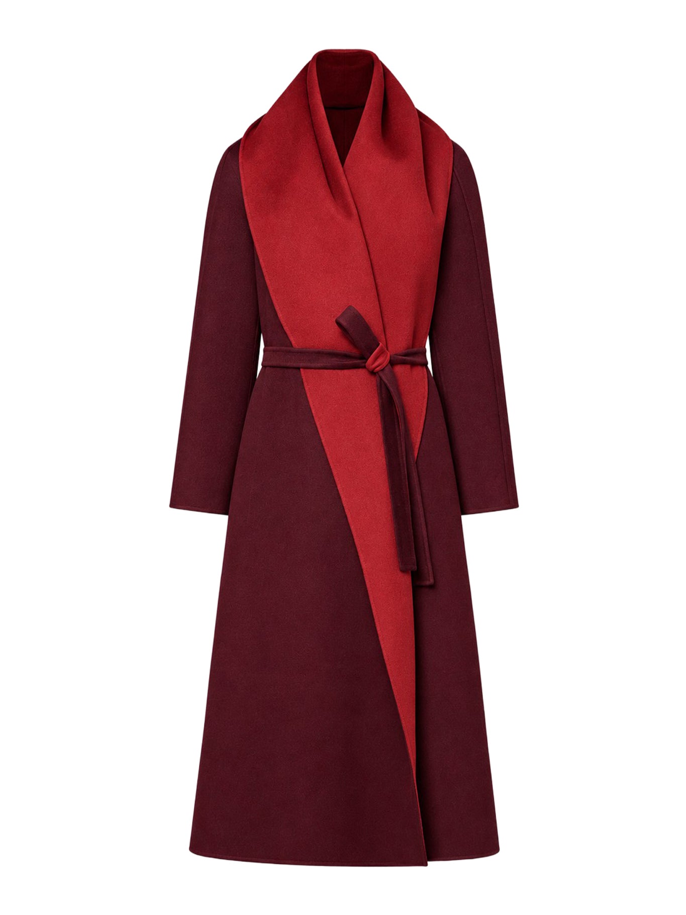 MAX MARA ATELIER 리버시블 브러시드 캐시미어 스카프 스타일 코트