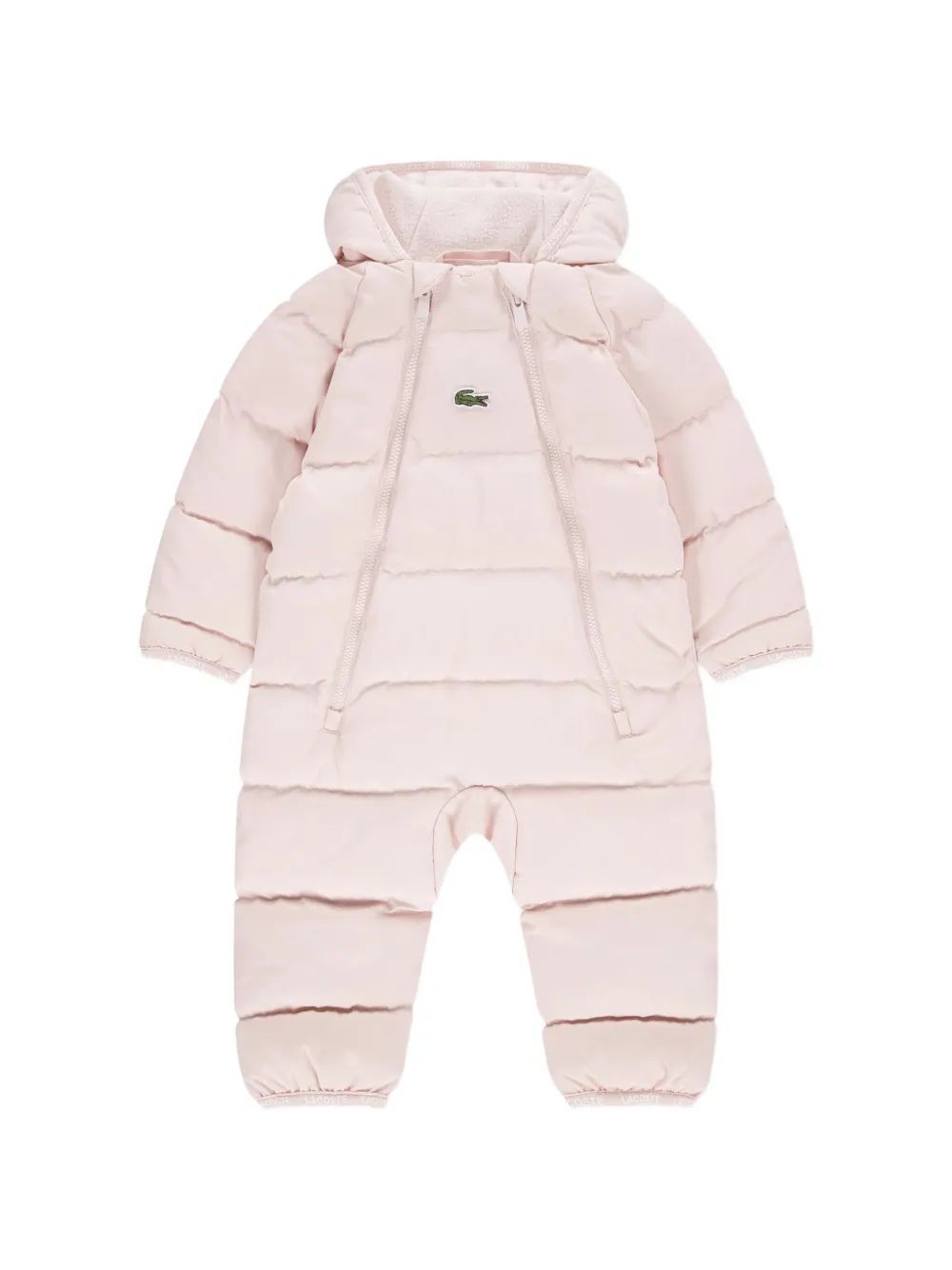 Lacoste Kids 퀼팅 후드 스노우수트