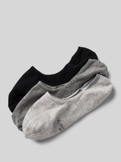 CK CALVIN KLEIN  로고 스티칭 풋이 모델 3팩