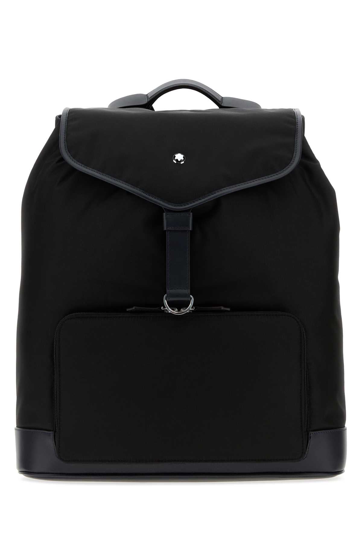 MONTBLANC 블랙 캔버스 백팩