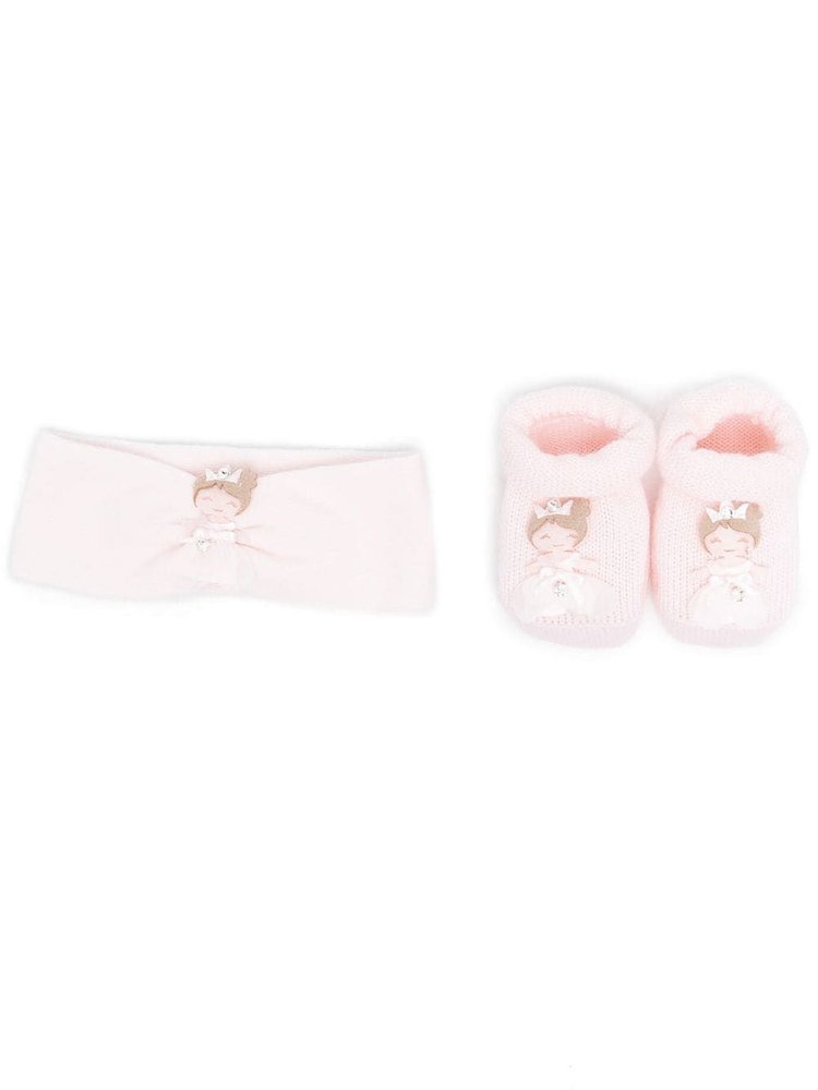 La Perla Kids 부티와 헤드밴드 선물 상자