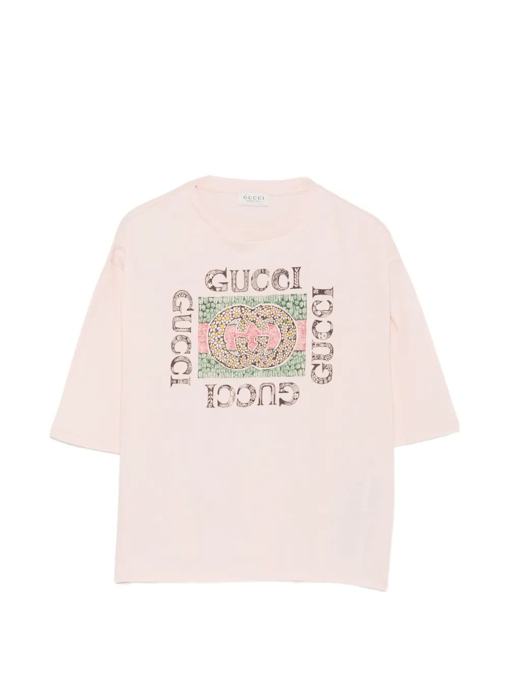 Gucci Kids GG 프린트 티셔츠