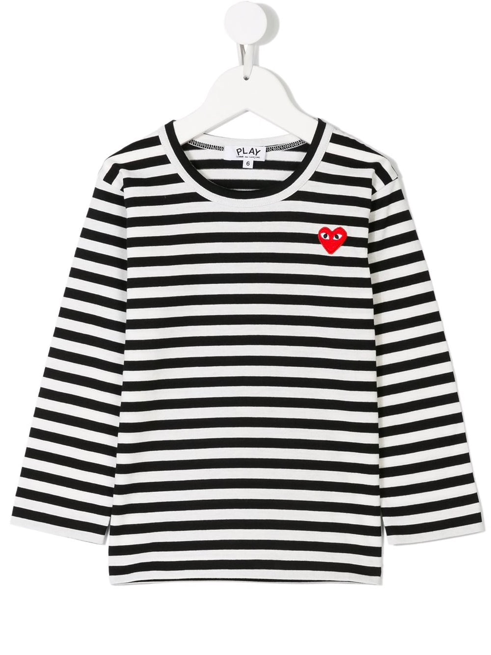 Comme Des Garçons Play Kids 키즈 스트라이프 플레이 티