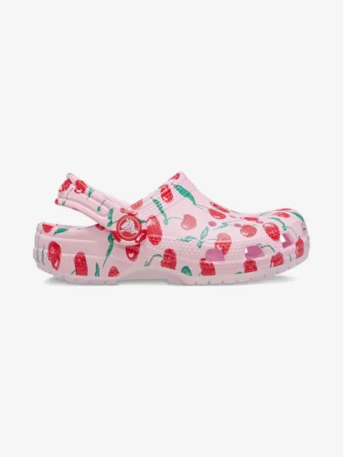 Crocs Kids 체리 프린트 클로그
