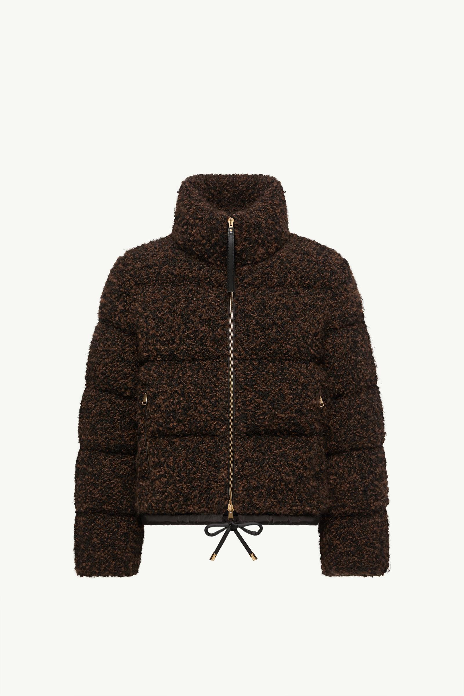 MONCLER 트랜센던스 트위드 숏 다운 자켓