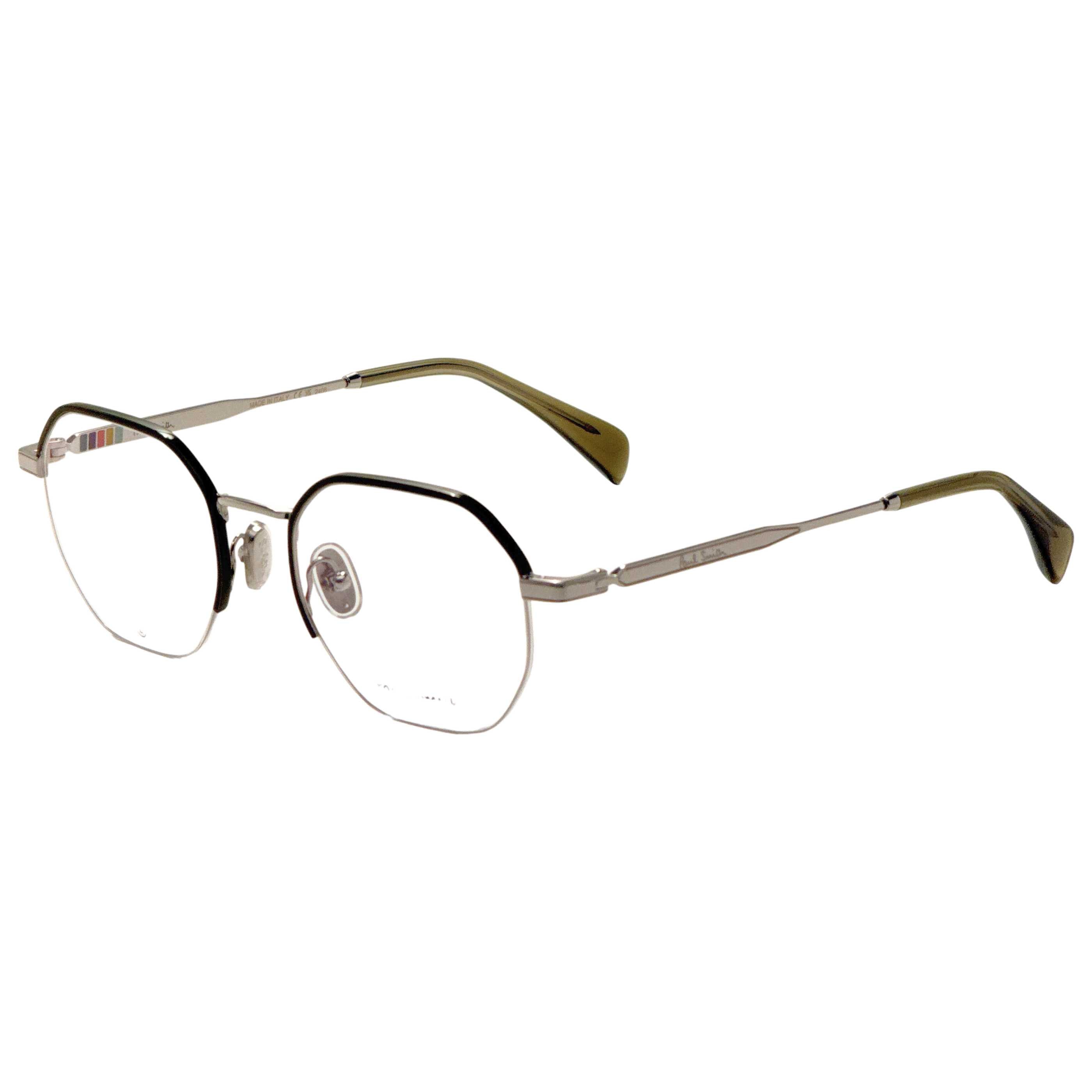 Paul Smith 남성 로벨 51mm 실버 카키 안경