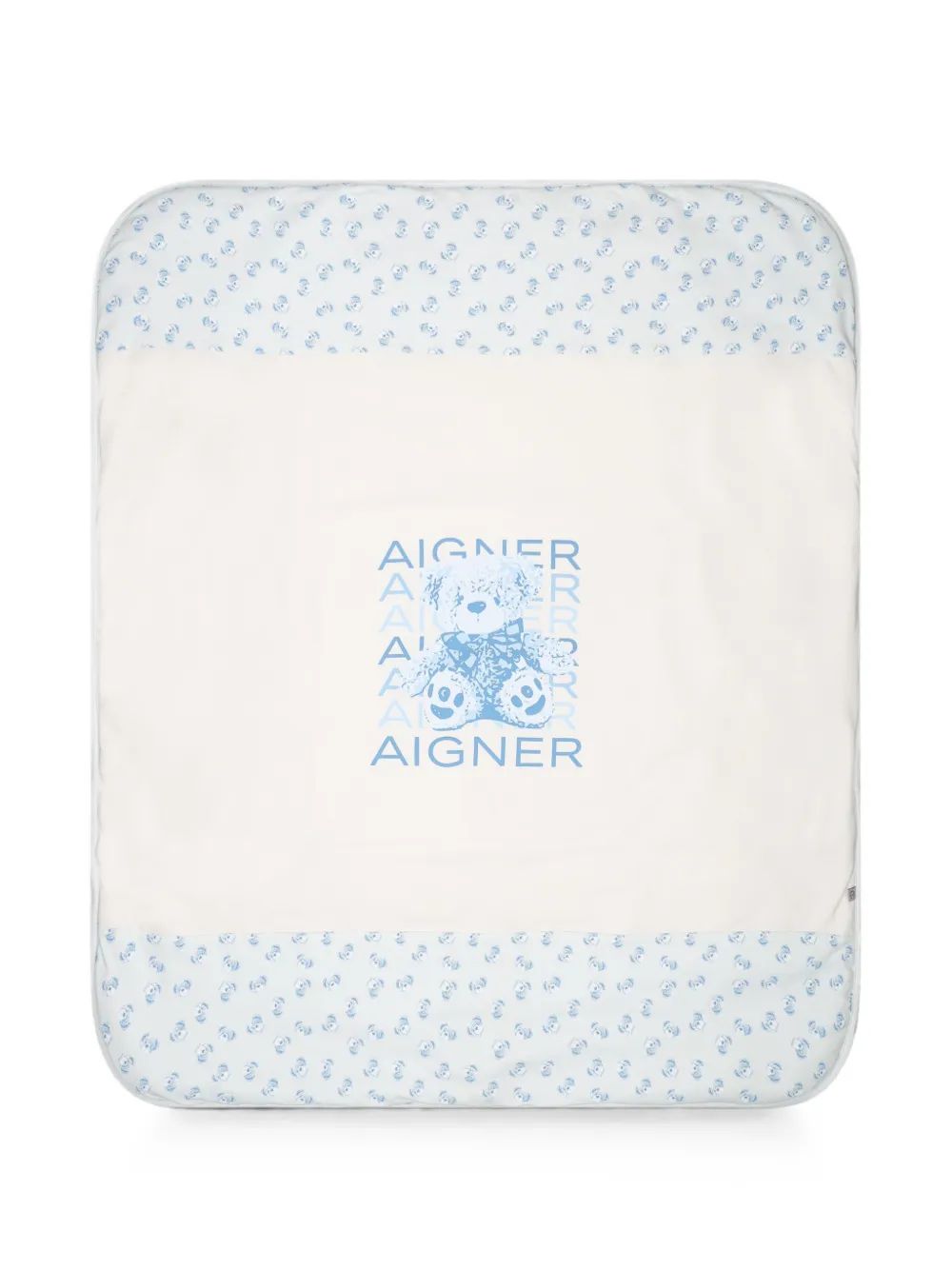 Aigner Kids 테디베어 프린트 담요