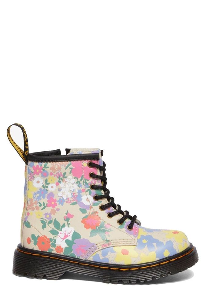 Dr.Martens kids 1460 플로랄 망치업 레이스업 부츠