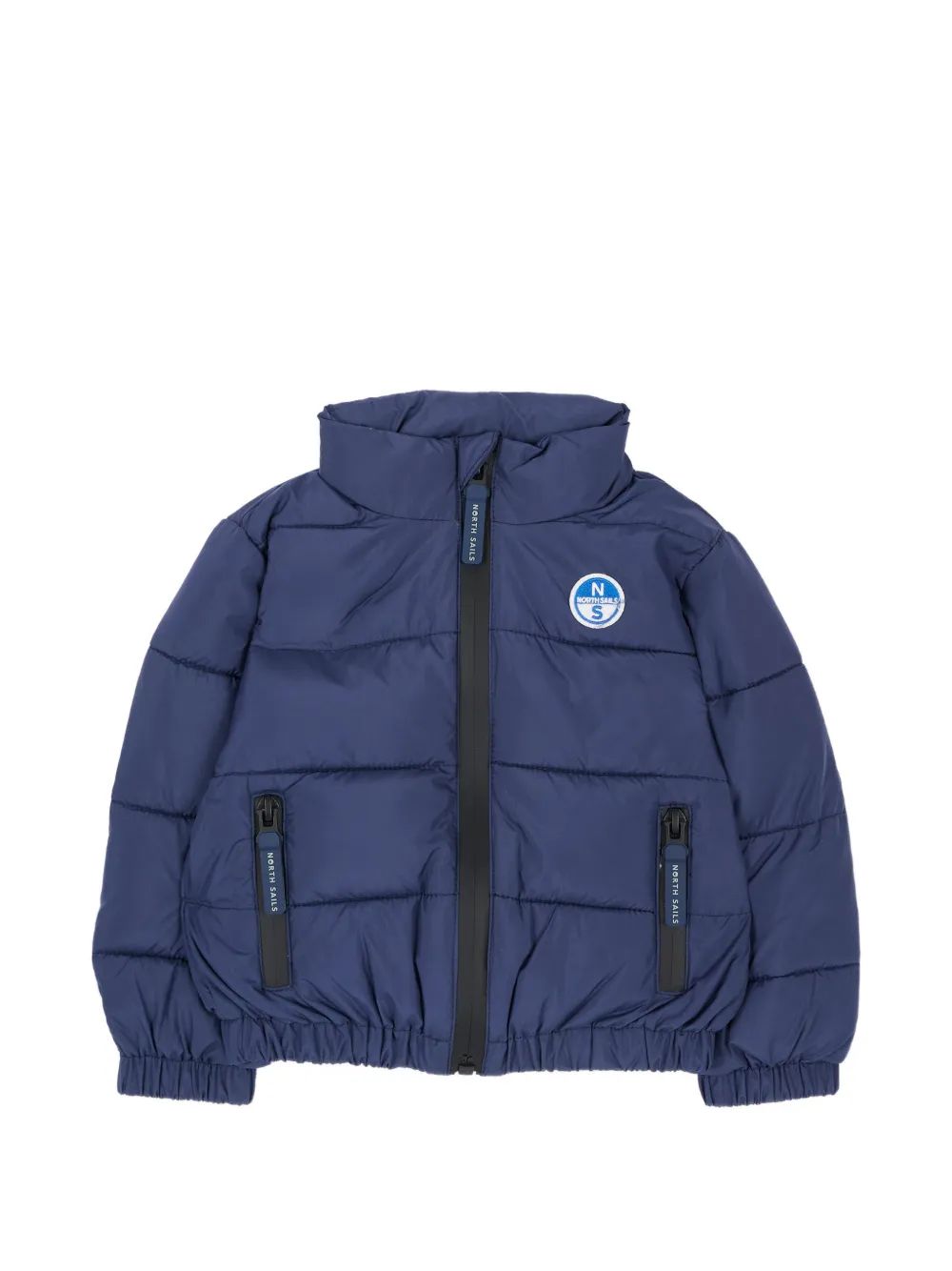 North Sails Kids 로고 패치 퀼팅 자켓