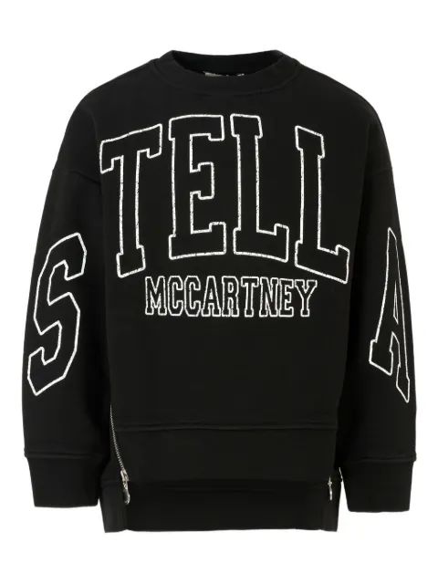 Stella McCartney Kids 로고 스탬프 스웨트셔츠