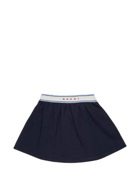 Marni Kids 로고 웨이스트밴드 스커트