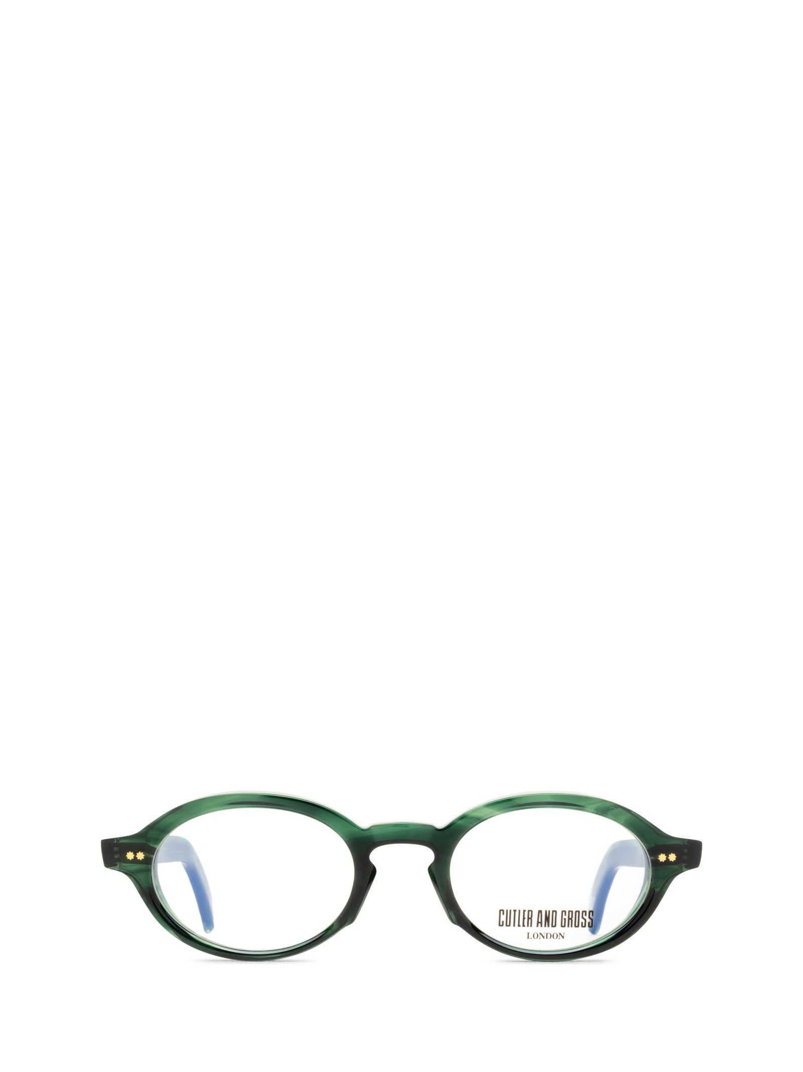 CUTLER AND GROSS GR13 스트라이프 다크 그린 유니섹스 안경