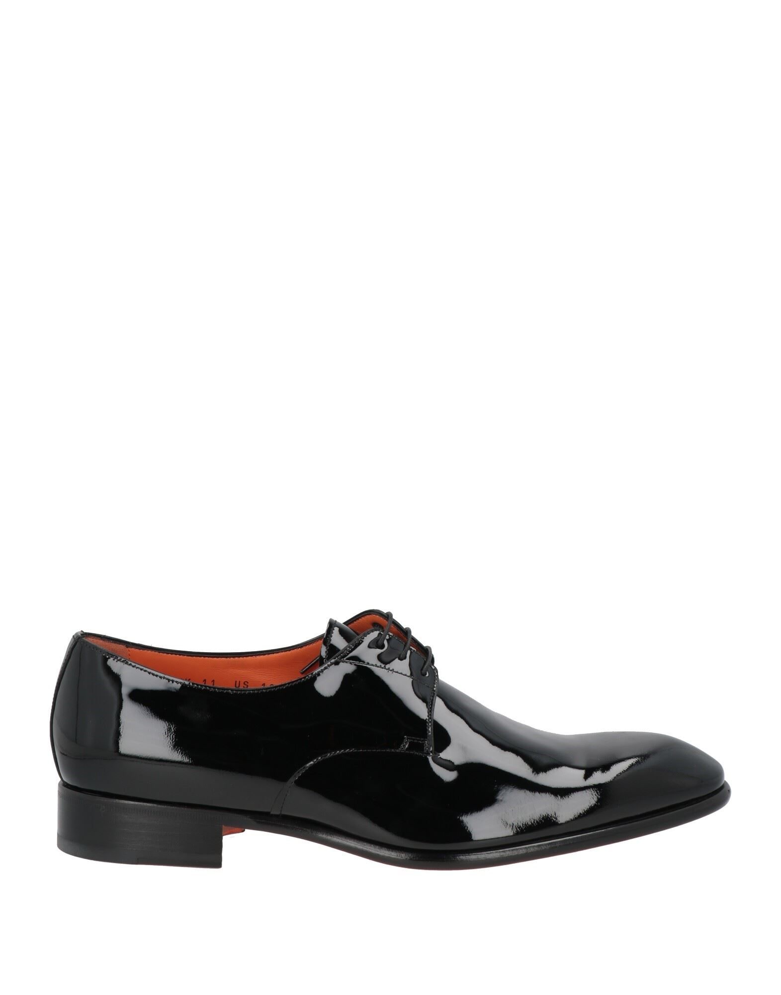 SANTONI 솔리드 컬러 레이스업 슈즈
