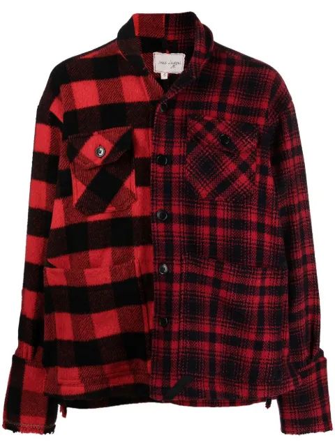 GREG LAUREN 체크 자켓