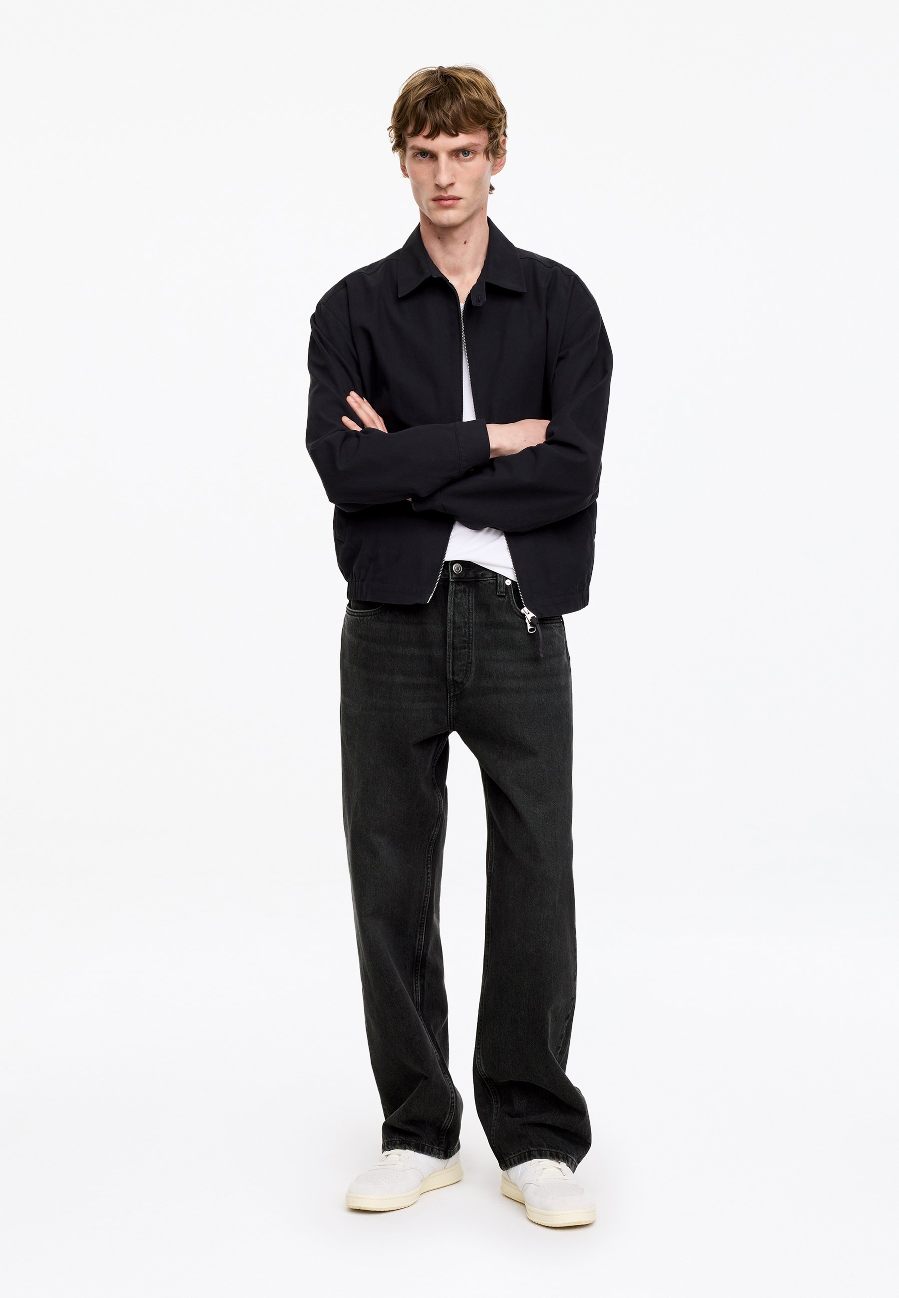 Arket 와이드 릴렉스 핏 진 블랙