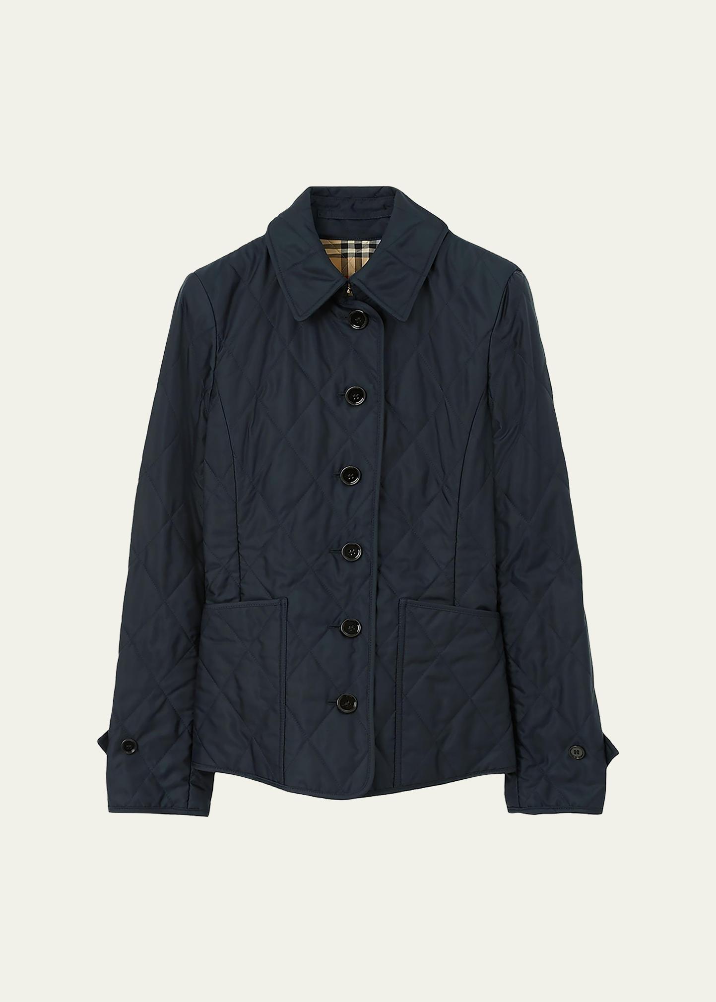 BURBERRY 펀리 레이 퀼팅 자켓