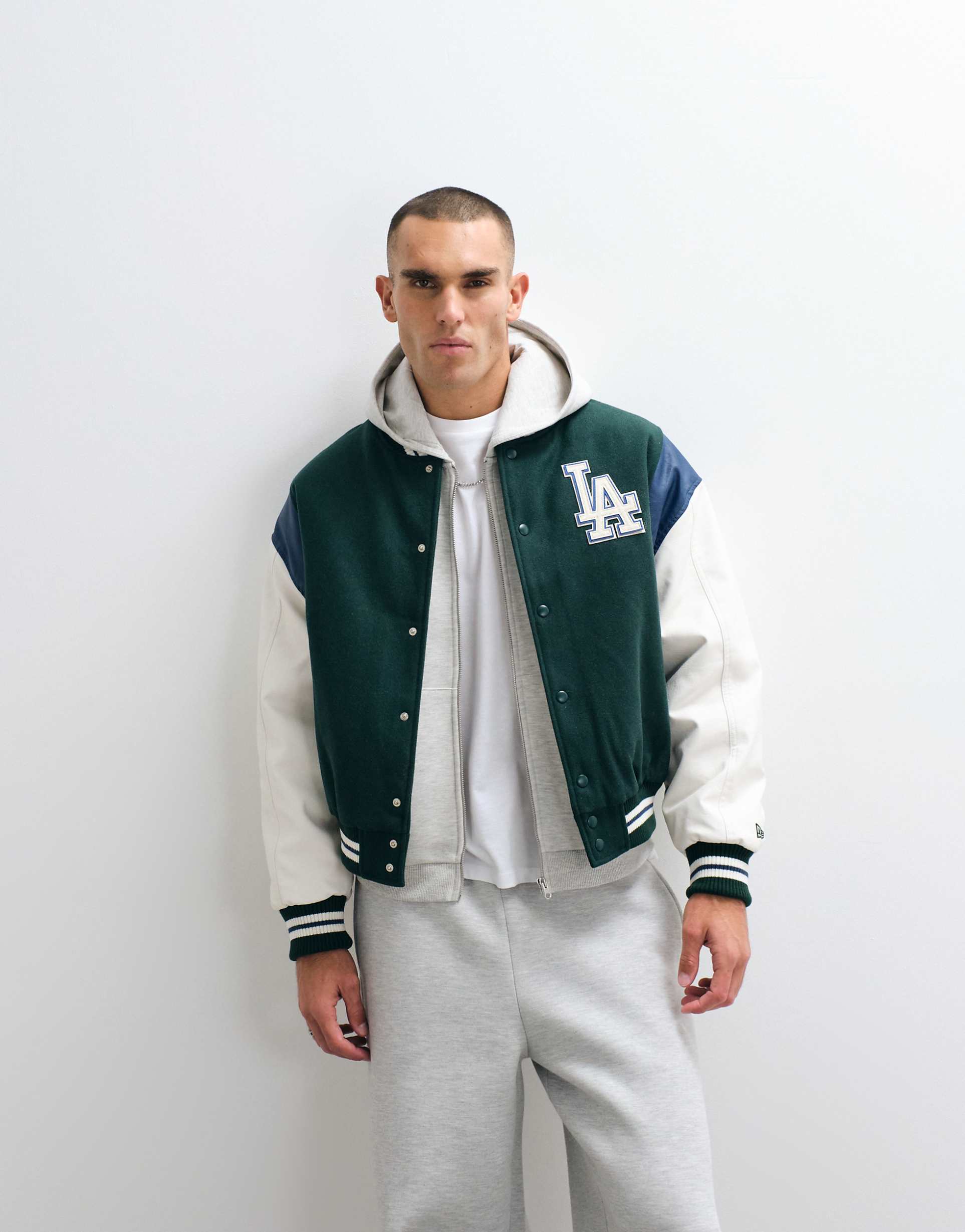 NEW ERA  LA 다저스 울 혼합 바시티 자켓