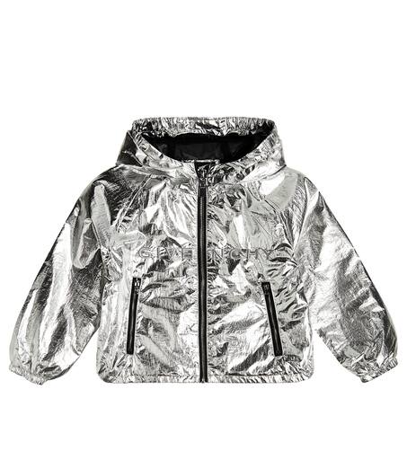 Givenchy Kids 메탈릭 재킷 로고