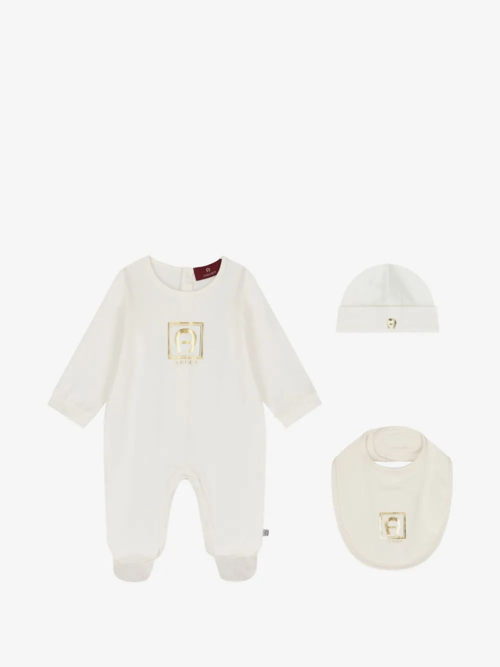 Aigner Kids 로고 프린트 베이비웨어 세트