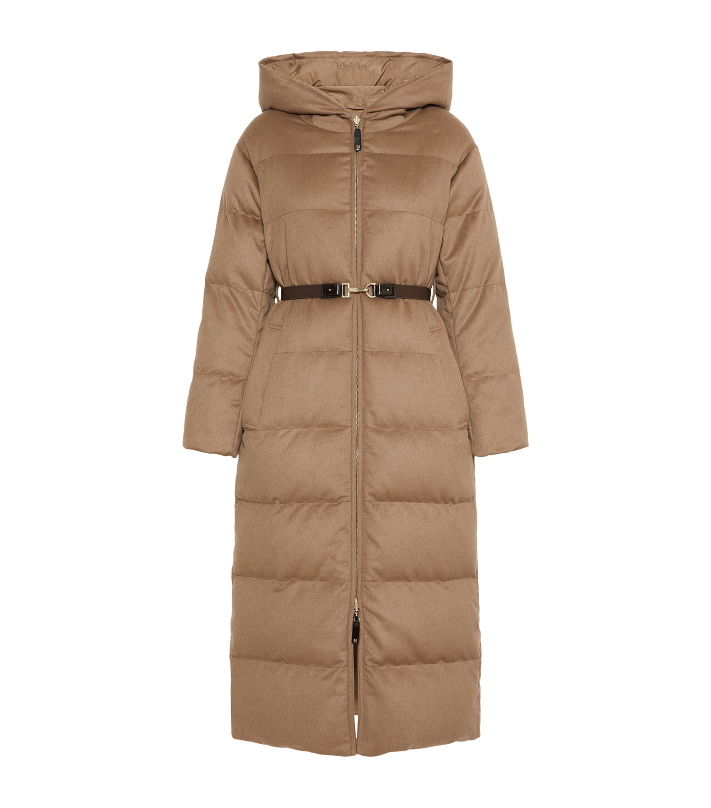 MAXMARA 카멜 울 리버서블 퍼퍼 코트