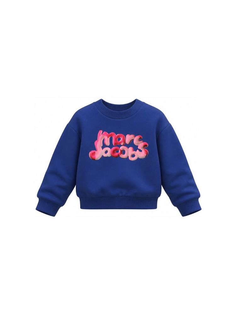 Marc Jacobs Kids 로고 프린트 크루넥 맨투맨