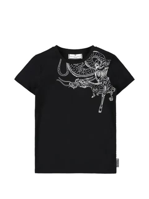 Philippe Model Kids 고딕 플레인 그래픽 프린트 티셔츠