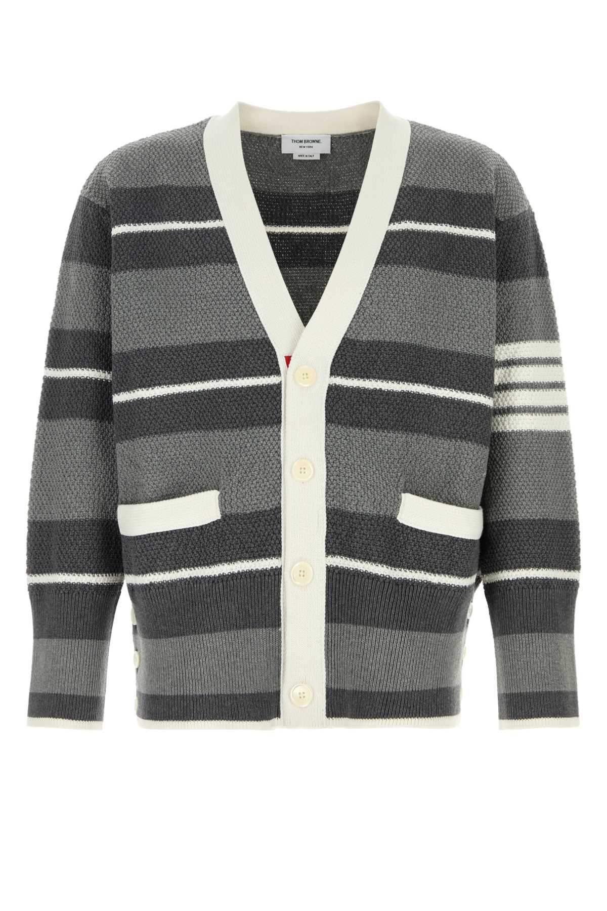 THOM BROWNE 자수 면 가디건