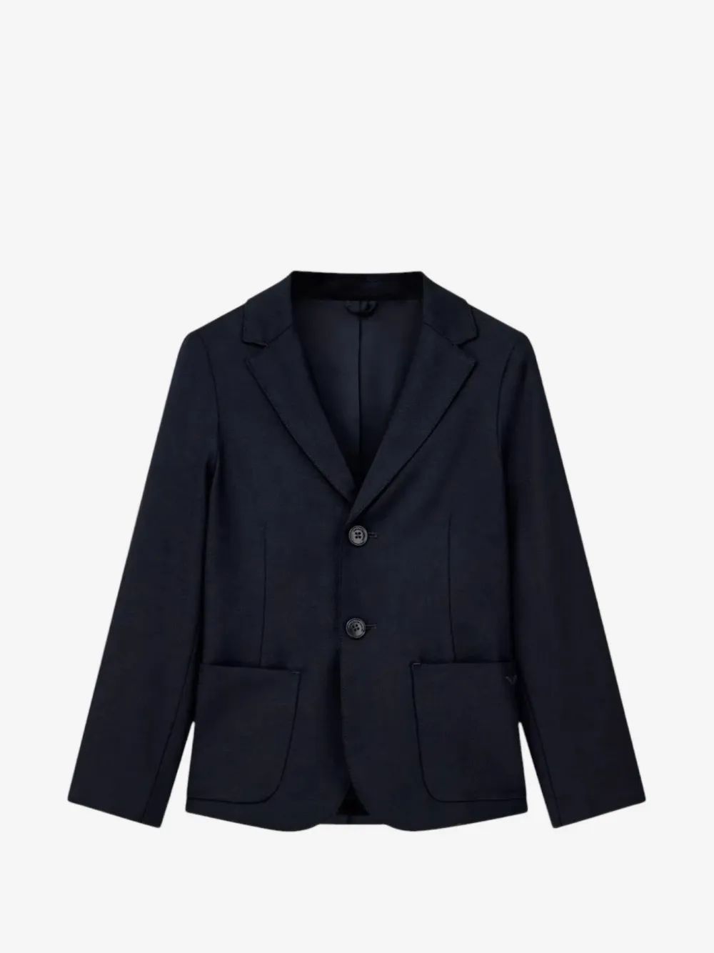 Emporio Armani Kids 싱글 브레스트 탑스티치 자켓