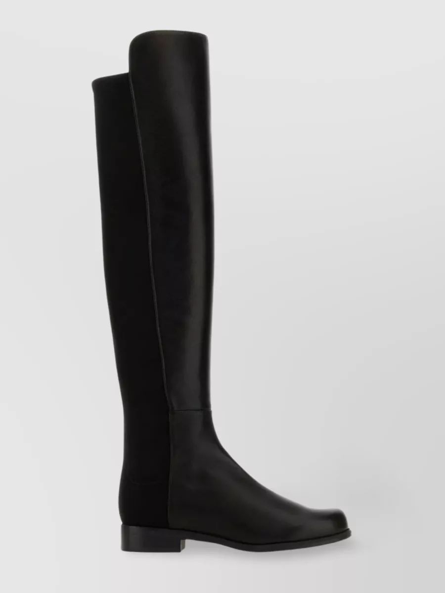STUART WEITZMAN 5050 부츠 패브릭과 나파 가죽
