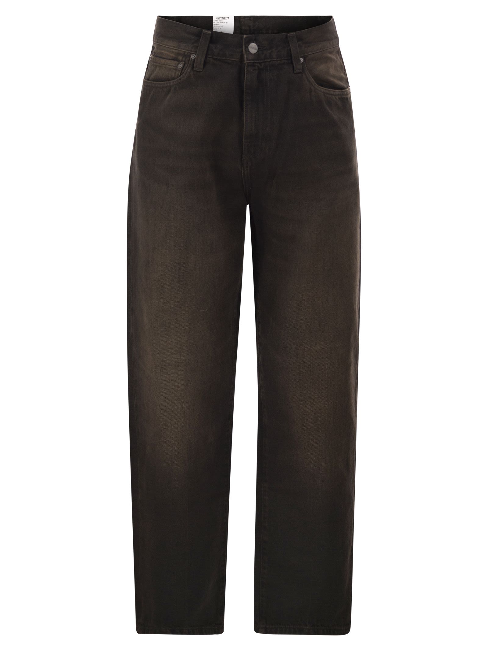 CARHARTT 아론 릴렉스 핏 워시드 데님 팬츠