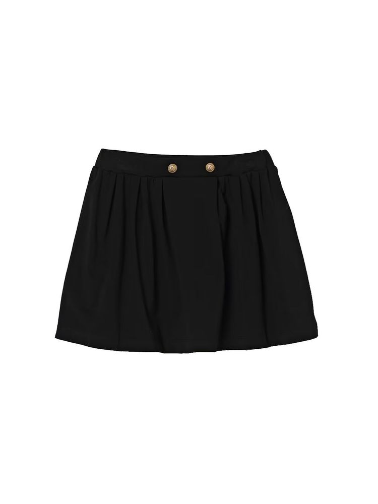 Balmain Kids 플리츠 저지 스커트