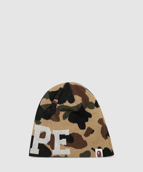Bape 카모 니트 비니
