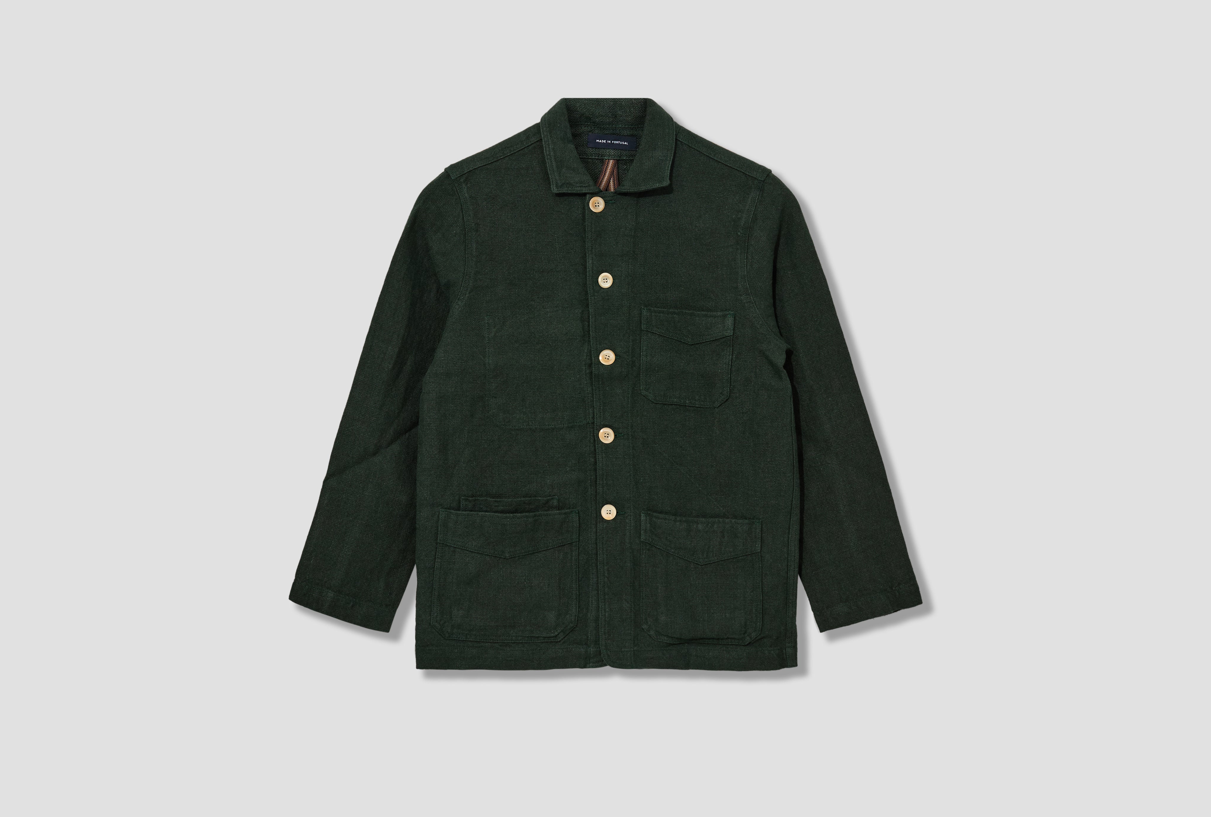 DRAKE'S 헤비 리넨 5포켓 조끼 자켓 DR2A1B 22085-09