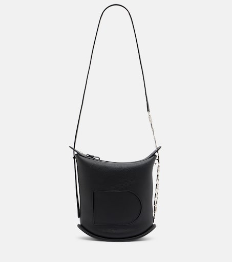 Delvaux 핀 트위스트 레더 숄더 백