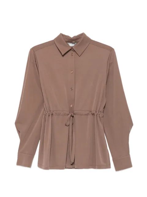 MAX MARA LEISURE 드로스트링 허리 긴팔 셔츠