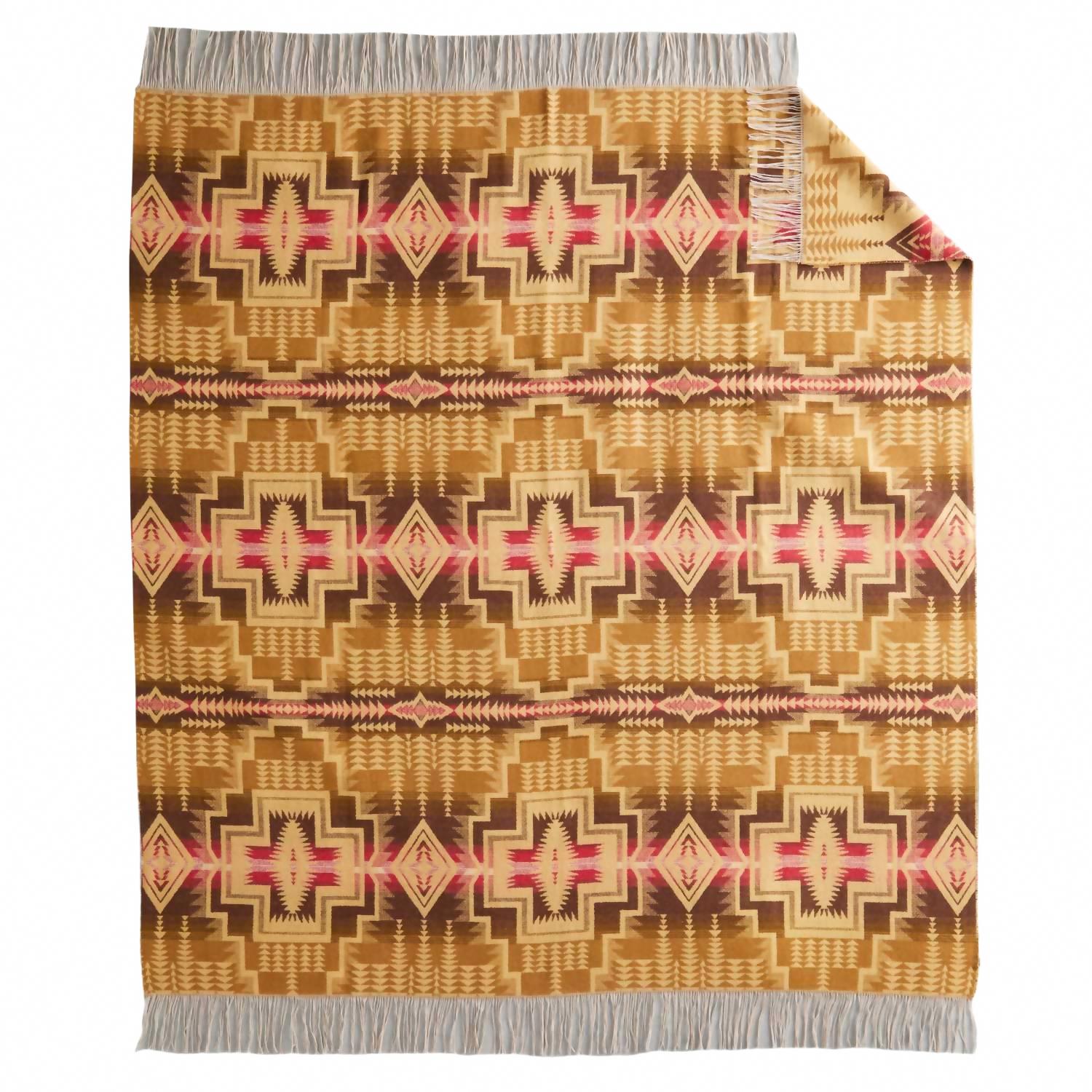 PENDLETON 치마요 스로우 블랭킷 하딩 스타 브론즈