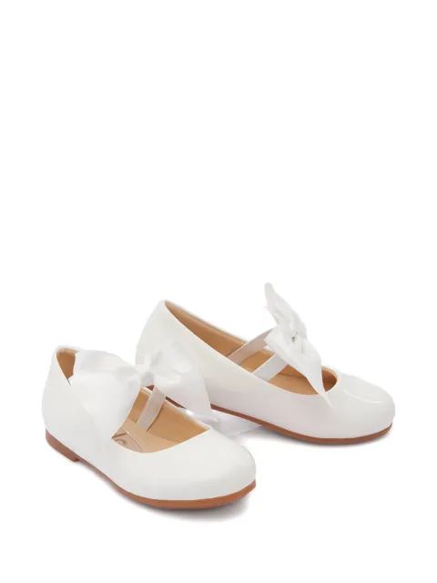 La Perla Kids 리본 디테일 발레 플랫