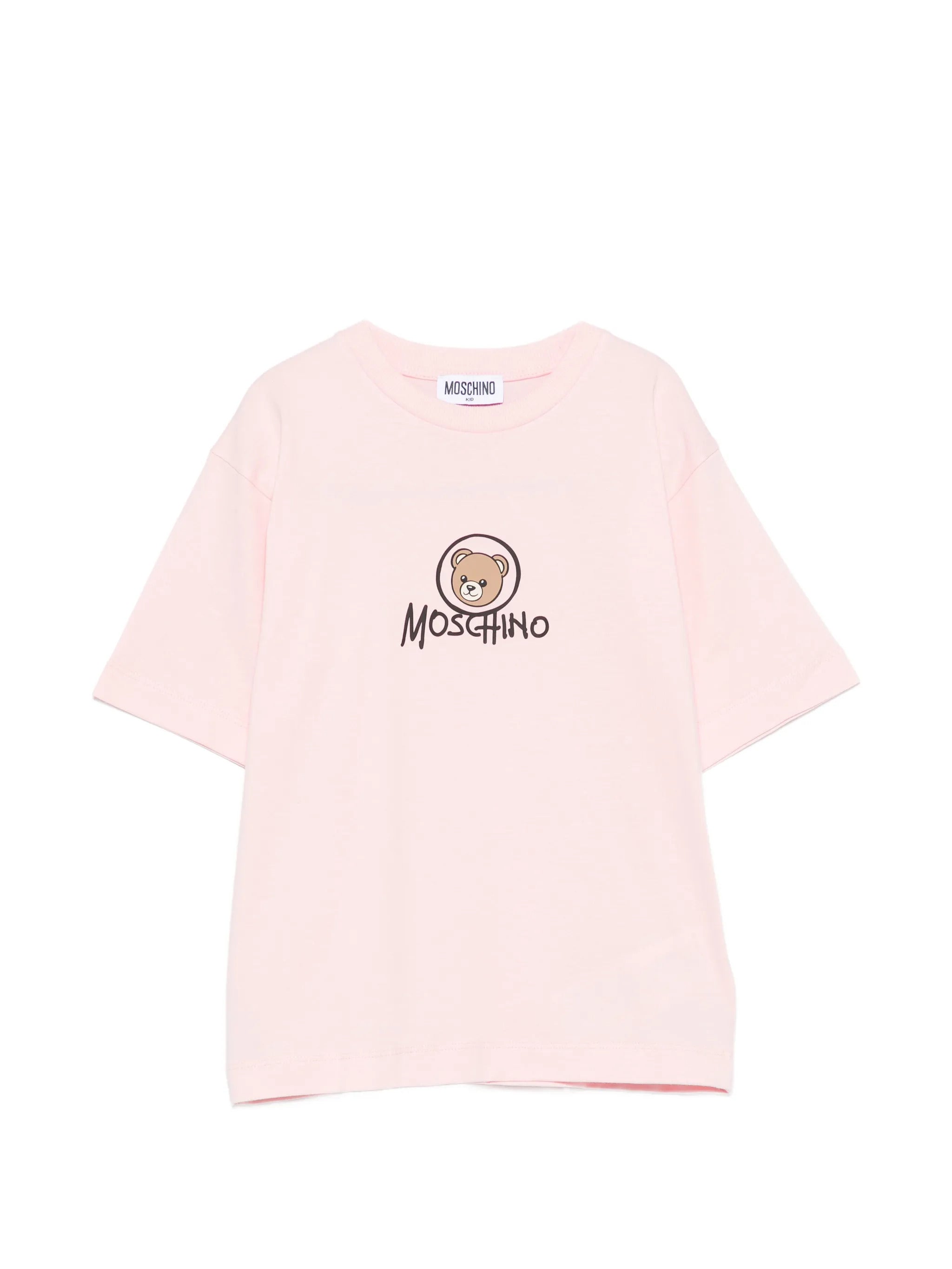 Moschino Kids 로고 프린트 크루넥 티셔츠
