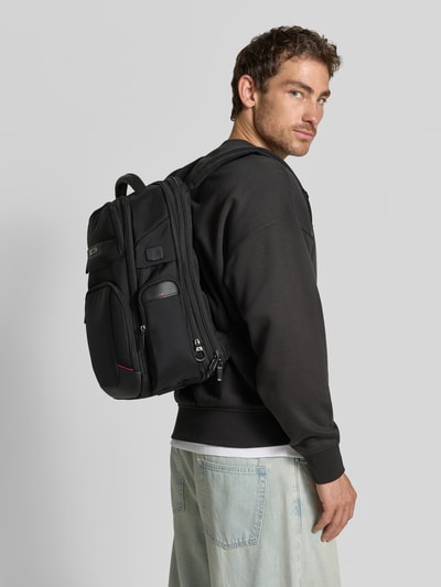SAMSONITE 로고 디테일 프로-DLX 모델 가죽 혼합 백팩