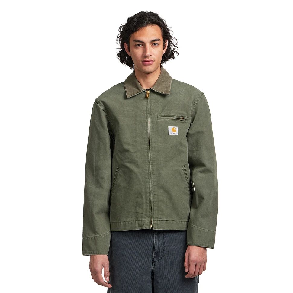 CARHARTT 디트로이트 자켓 디어본 캔버스 리프 스톤