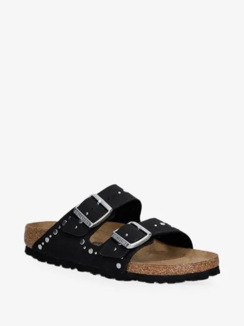 Birkenstock Kids 아리조나 리벳 보더 스터드 장식 버클 샌들