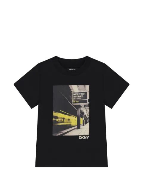 Dkny Kids 그래픽 프린트 티셔츠